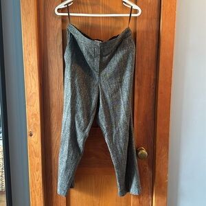 Babaton Atelier Size 10 Wool Conan Pant - Heather Dark Charcoal